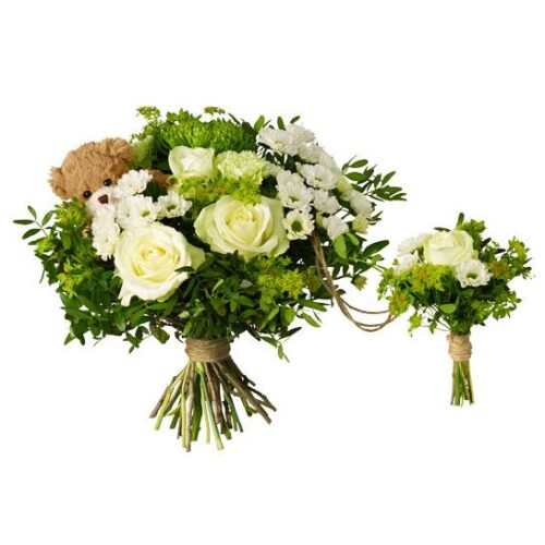 FAMILJEBUKETT VIT/LIME