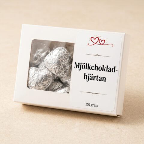 Mjölkchoklad-hjärtan 150 g
